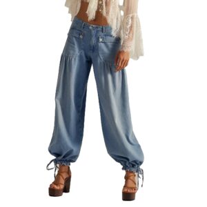 Distressed Straight-Leg Cotton Denim Jeans, Streetwear S-XL