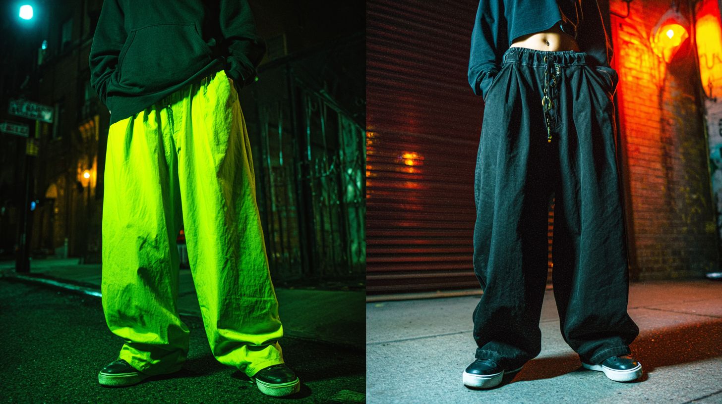 What are baggy jeans, and why are they popular in streetwear?
