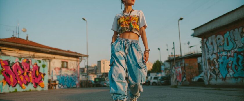 What are vintage baggy jeans, and why are they called 90s denim?