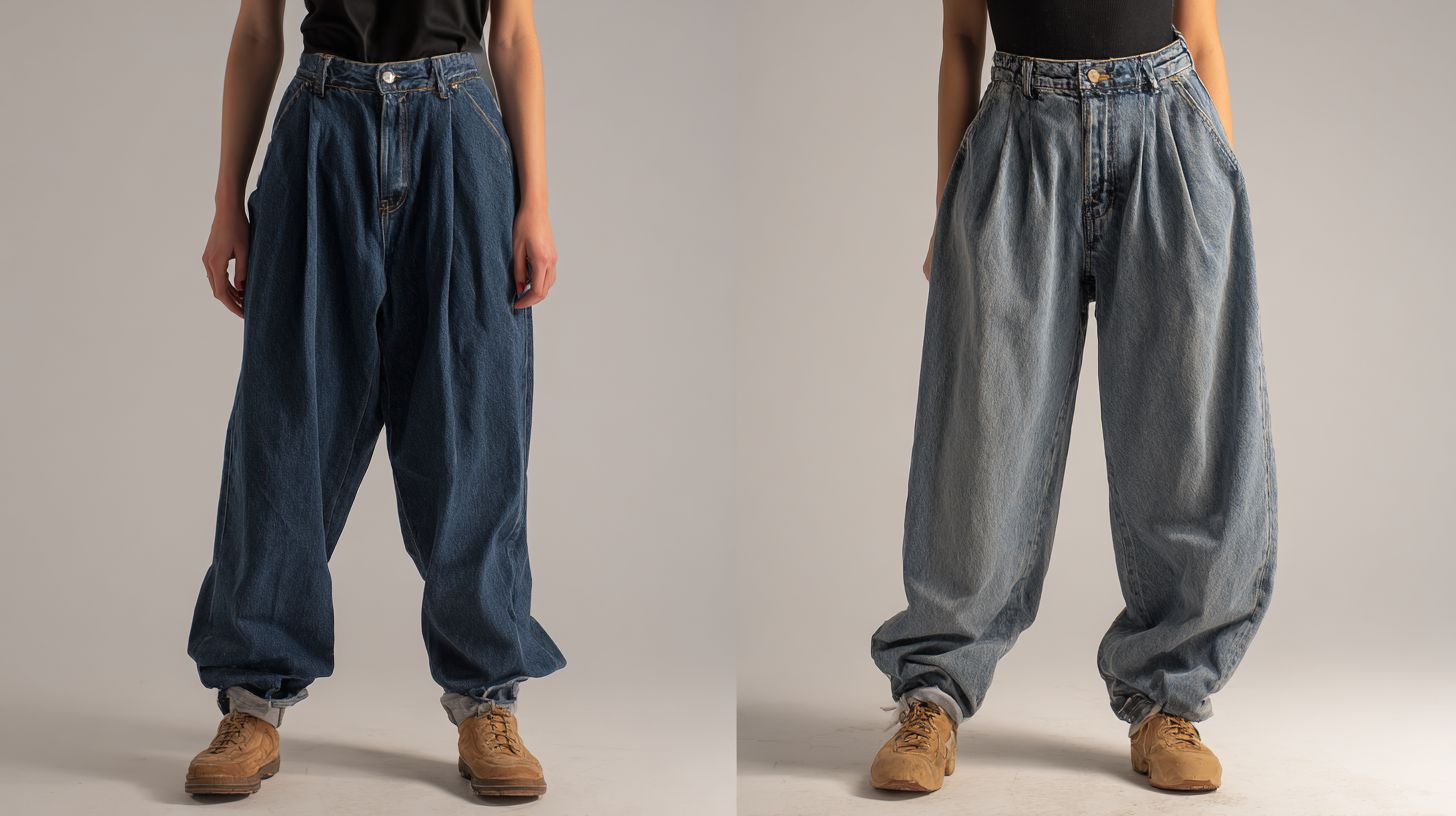 Tall Figures in Baggy Jeans
