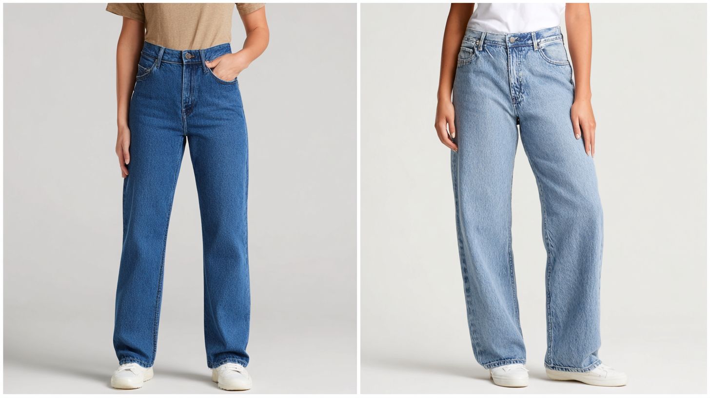 How to style loose fit jeans versus how to style baggy jeans?